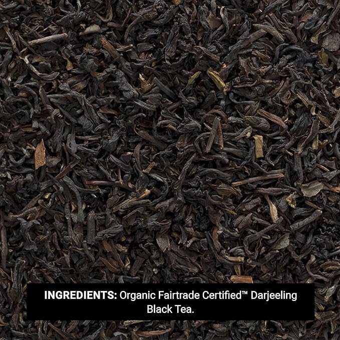 Frontier Co-op Organic Darjeeling Black Tea 1-pound Bulk Bag Highest Grade Orange Pekoe Leaves Kosher Fair Trade