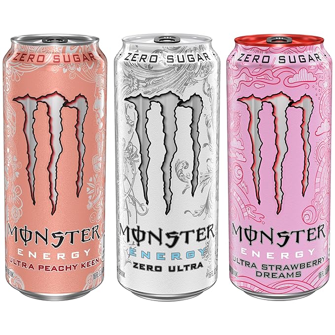 Monster Energy Ultra Variety Pack PKZSD Sugar Free Energy Drink 16 Ounce | Pack of 15