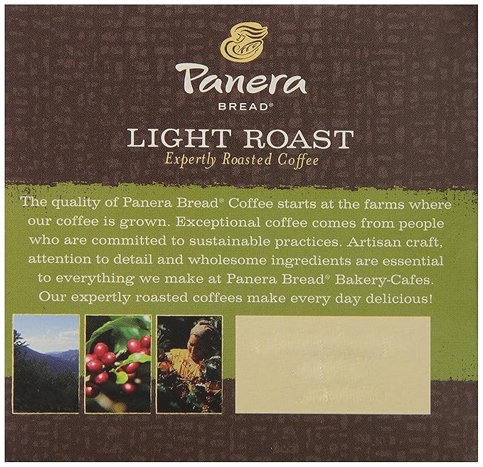 Panera Bread Coffee Light Roast 12 Count