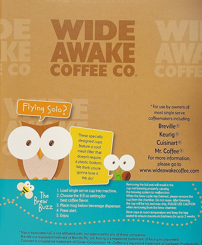 Wide Awake Coffee Wide Awake Blend Single Serve Cups 36 Count