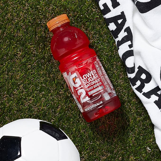 Gatorade G2 Thirst Quencher Lower Sugar Fruit Punch 12 Ounce Bottles (Pack of 24)