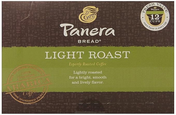 Panera Bread Coffee Light Roast 12 Count