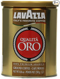 Lavazza Qualita Oro Ground Coffee 8oz Cans (Pack Of 2)