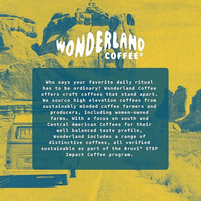 Wonderland Coffee | Route 66 Organic Coffee B-Pods | Only Compatible with Bruvi Single-Serve Coffee Brewer | Includes 60 Pods