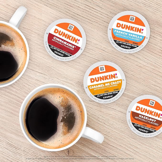 Dunkin' Mixed Flavor Coffee Variety Pack Keurig K-Cup Pods 10 Count (Pack of 12)