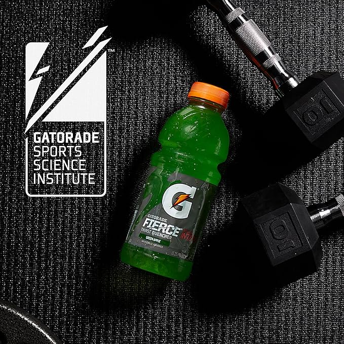 Gatorade Thirst Quencher Green Apple 12 Fl Oz (Pack of 24)