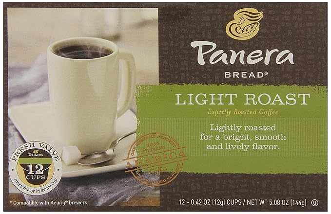 Panera Bread Coffee Light Roast 12 Count
