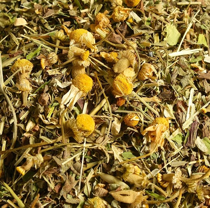 Calming Herbal Tea Blend: Loose-Leaf Organic &amp Wildcrafted Healing and Medicinal 4 oz. Tin.